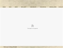 Tablet Screenshot of katydentalcenter.com